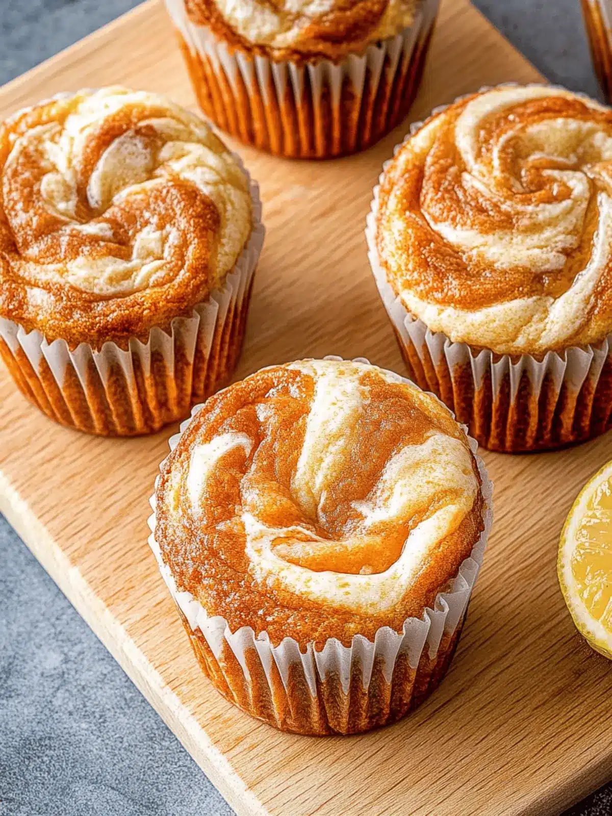 Kürbis Frischkäse Swirl Muffins für Herbstvergnügen 3 Kürbis Frischkäse Swirl Muffins