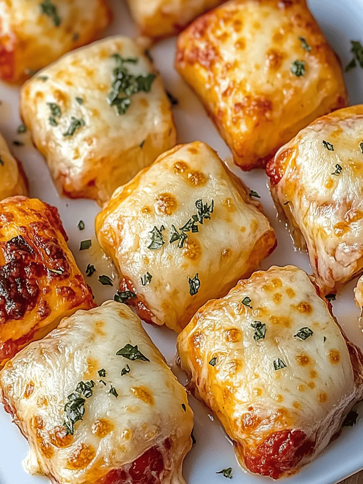 Luftfritteuse Pizza-Rollen