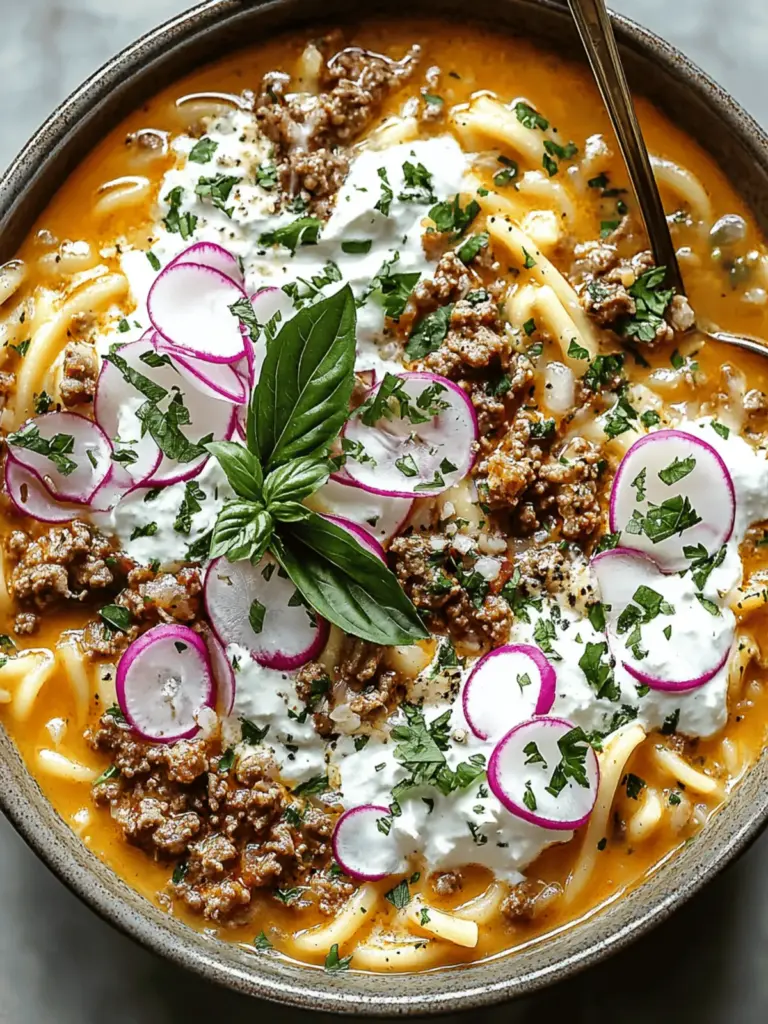 Kritharaki-Hackfleischpfanne mit Feta und lecker