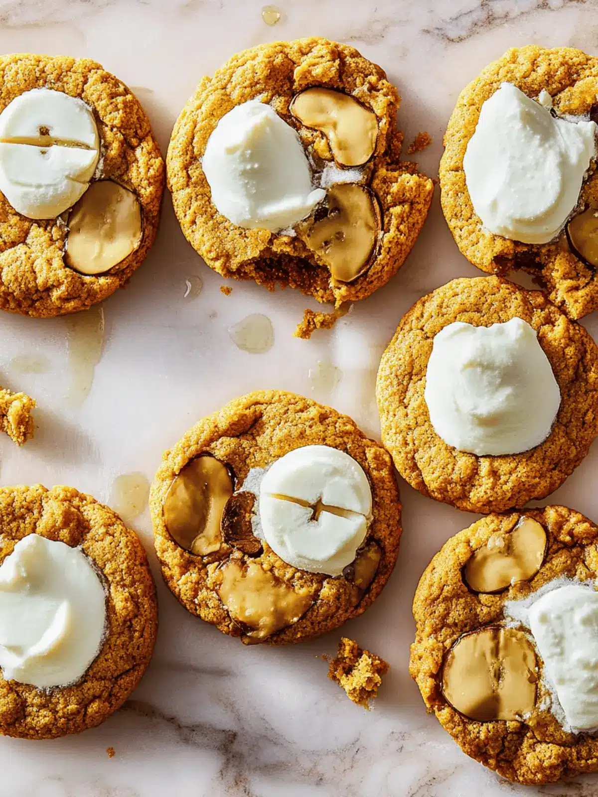 Kürbis S'mores Kekse für deinen Herbstgenuss 4 Kürbis S'mores Kekse