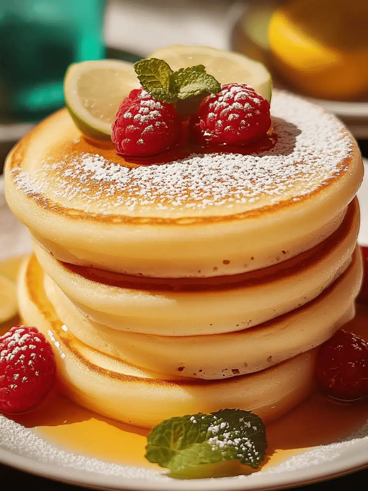 Fluffige japanische Soufflé-Pfannkuchen