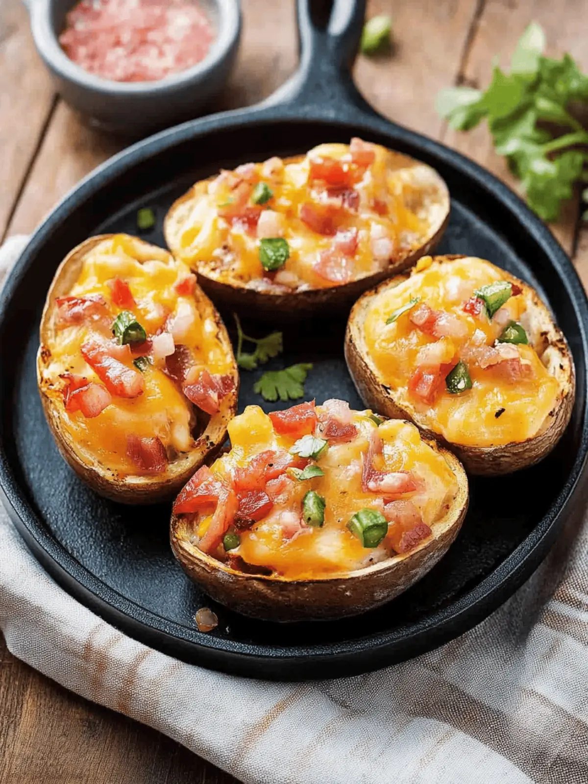 Überbackene Kartoffeln mit Speck und Käse einfach machen 4 Überbackene Kartoffeln mit Speck und Käse