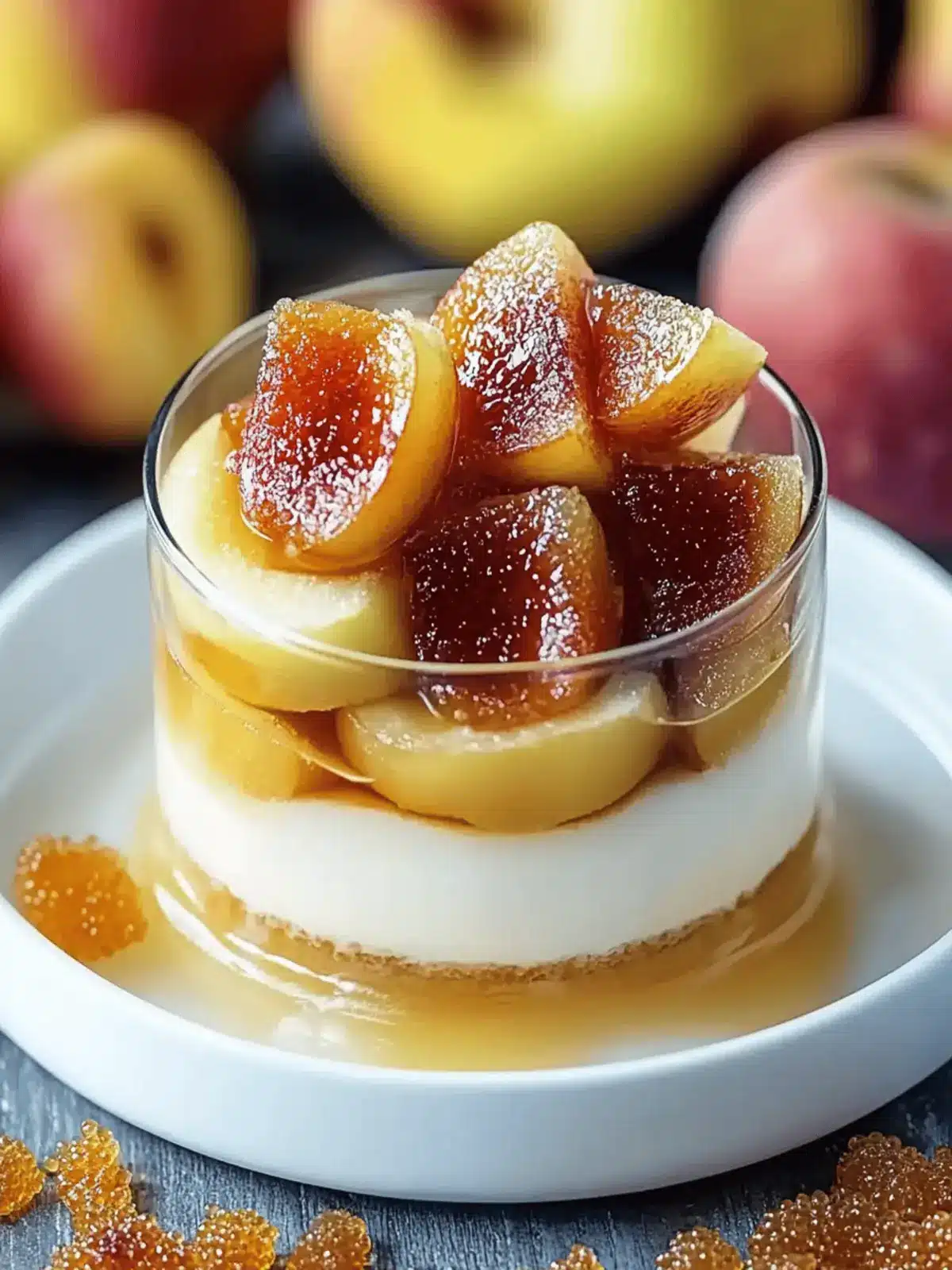 Bratapfel mit Vanillesoße