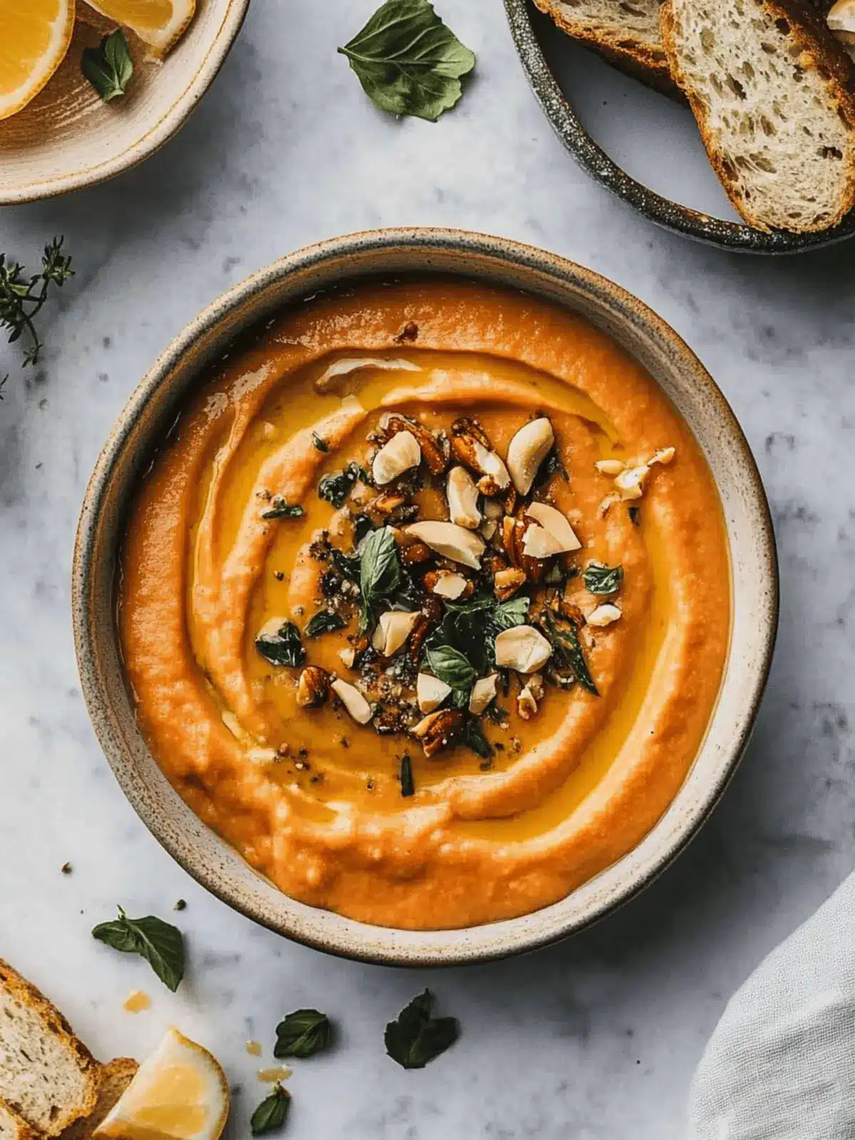 Kürbis Schlagsahne Feta Dip schnell zubereitet 2 Kürbis Schlagsahne Feta Dip