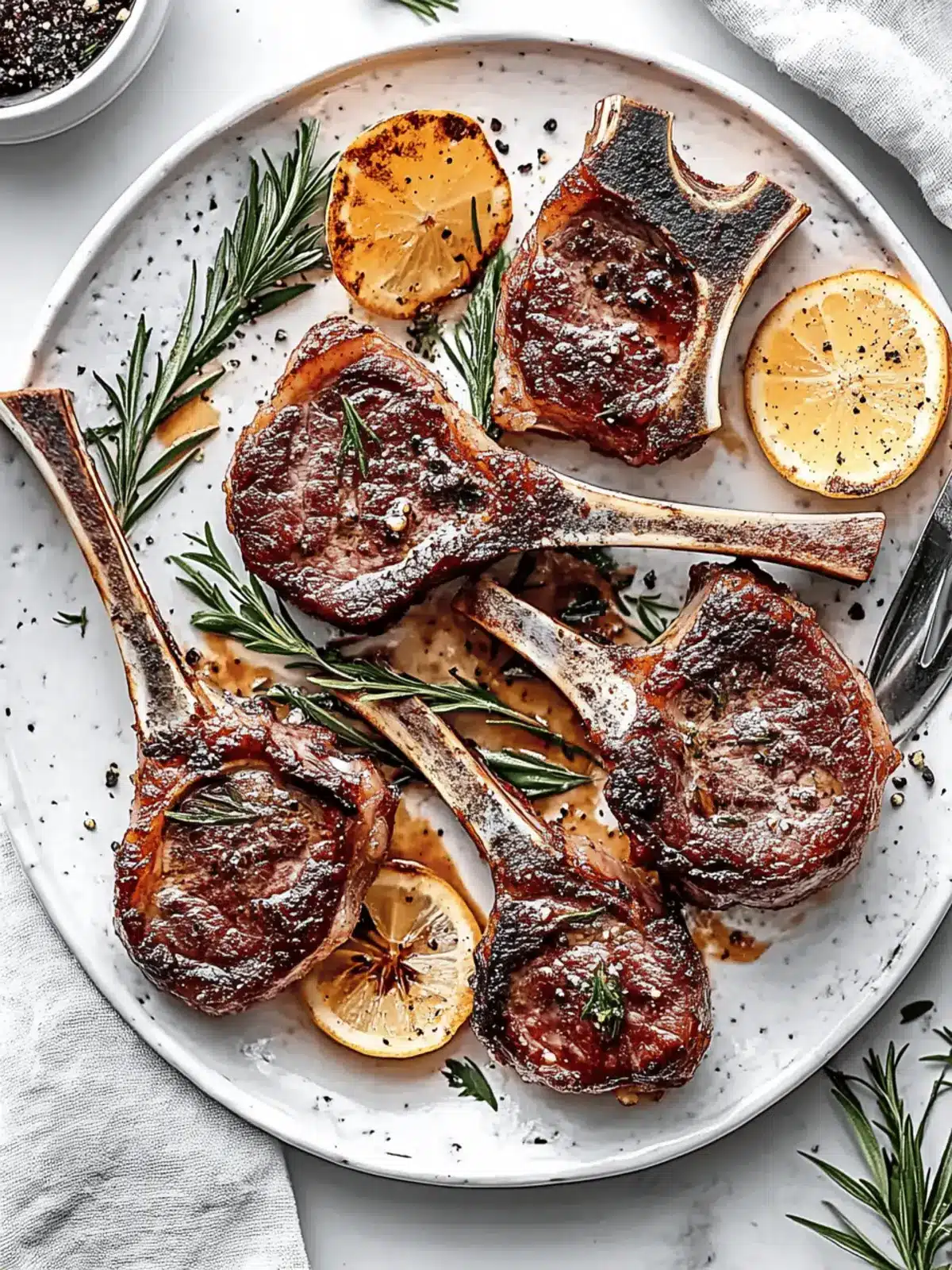 Knoblauch Rosmarin Gegrillte Lammkoteletts Genuss 5 Knoblauch Rosmarin Gegrillte Lammkoteletts