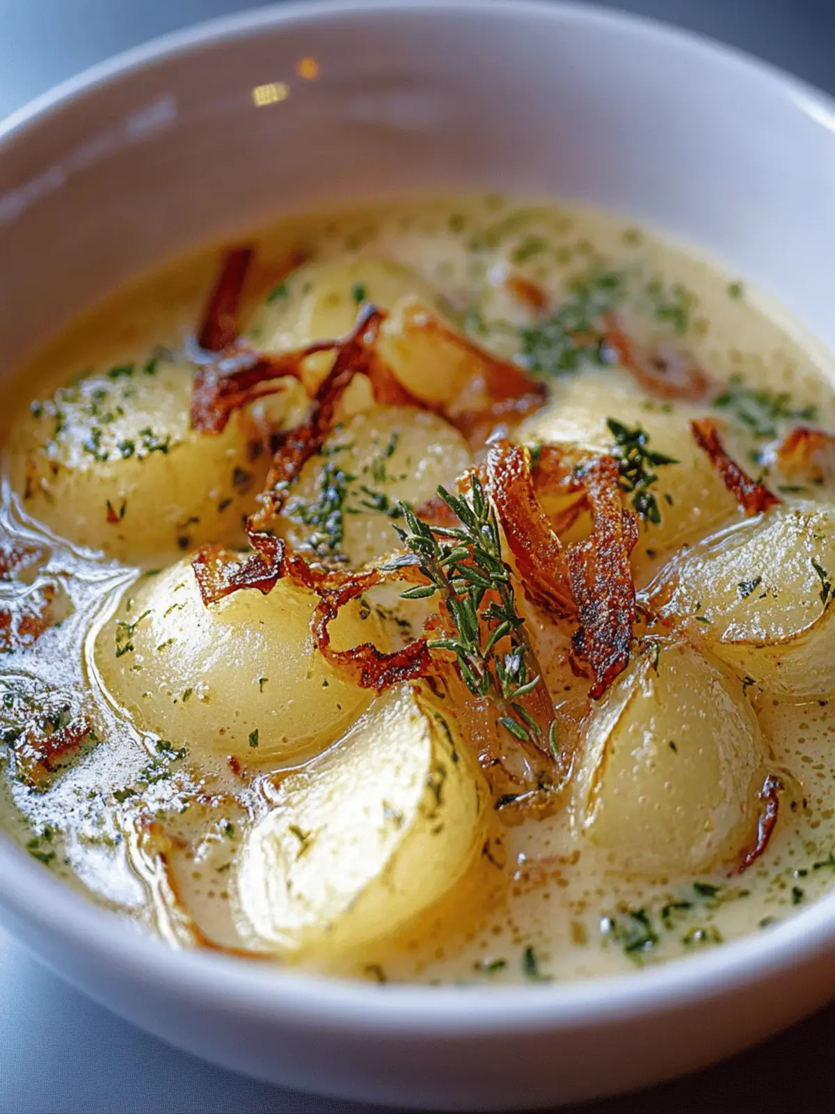 Zwiebel-Kartoffelsuppe