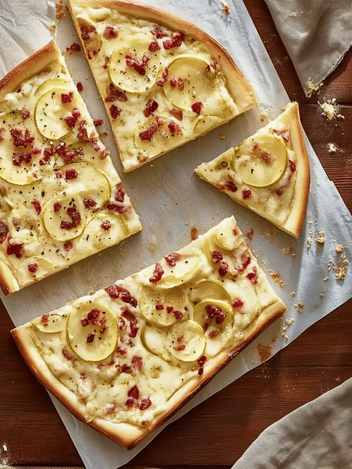 Flammkuchen mit Frühstücksspeck für dein Brunch-Highlight 2 Flammkuchen mit Frühstücksspeck