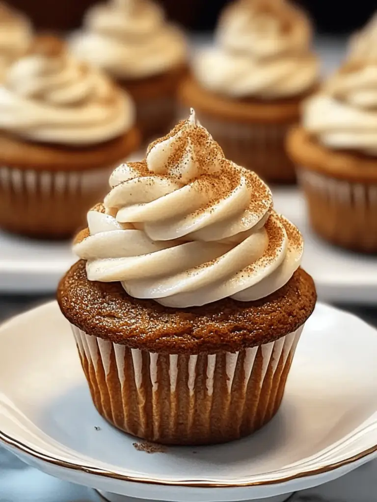 Kürbis Muffins mit Frischkäse-Frosting genießen