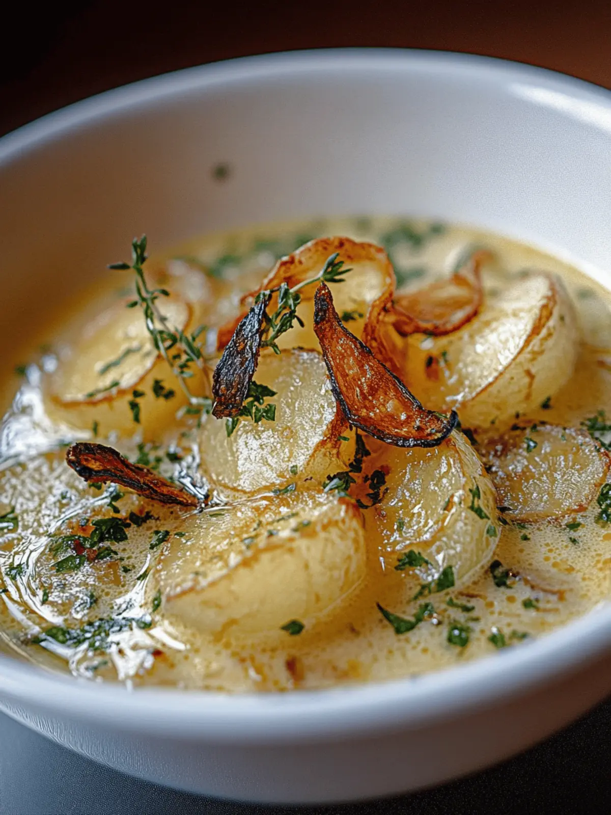 Zwiebel-Kartoffelsuppe