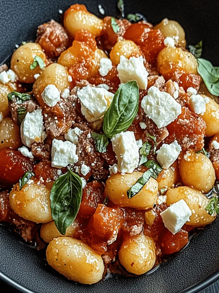 One Pot Gnocchi mit Hackfleisch & Feta