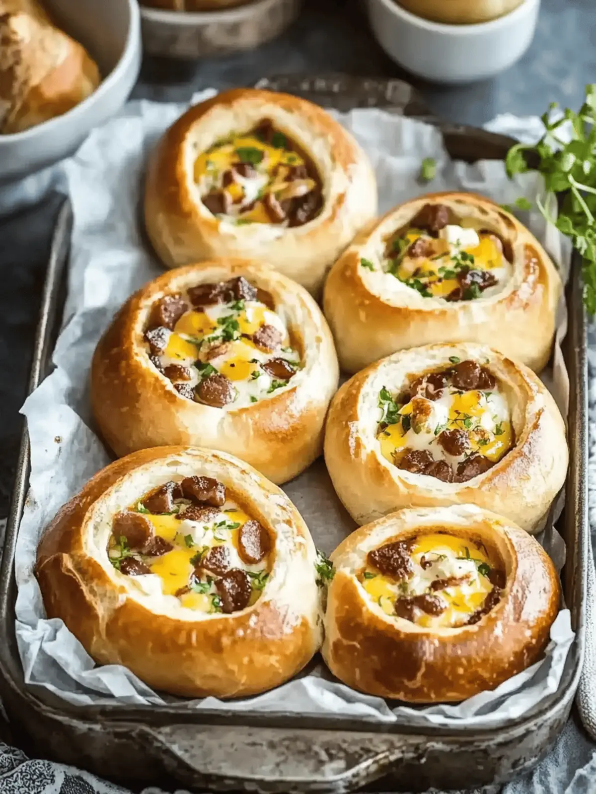 Frühstücksbrötchen mit Käse und Schinken für Genießer 2 Frühstücksbrötchen mit Käse und Schinken