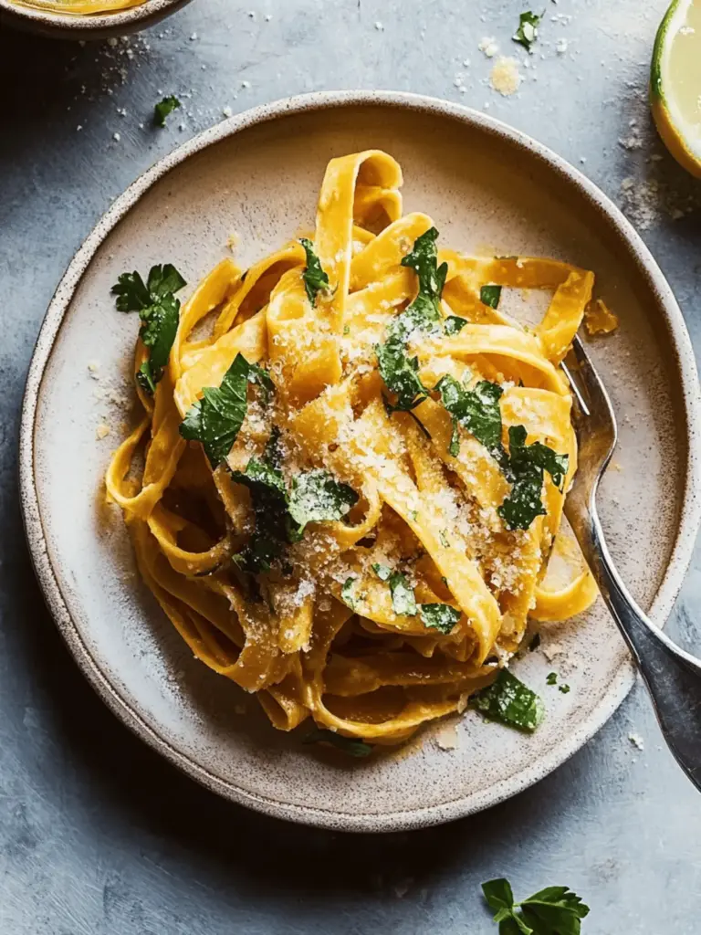 Cremige Butternut-Kürbis-Pasta