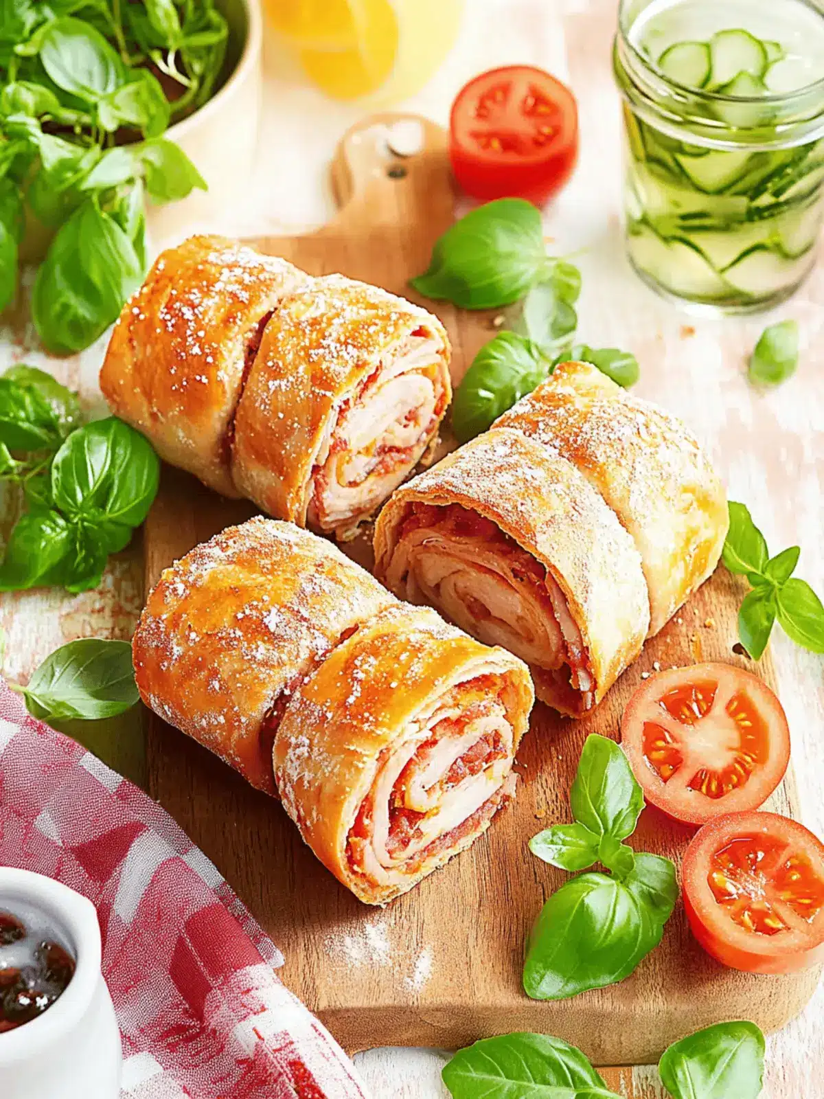 Gefüllte Pizzarolle – Der perfekte Snack für Zuhause 4 Gefüllte Pizzarolle