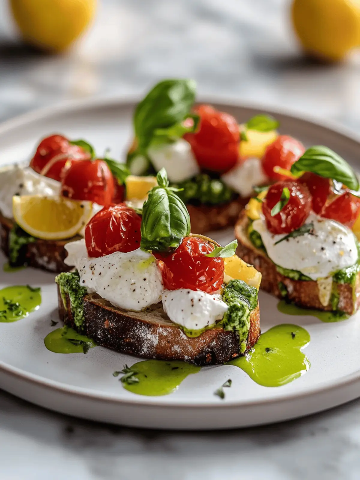 Avocado Burrata Bruschetta für den perfekten Start 5 Avocado Burrata Bruschetta
