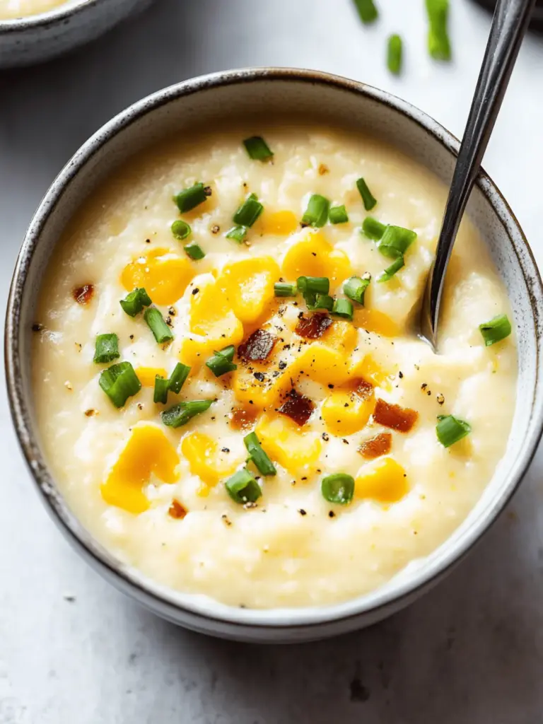 Vollgepackte gebackene Kartoffelsuppe