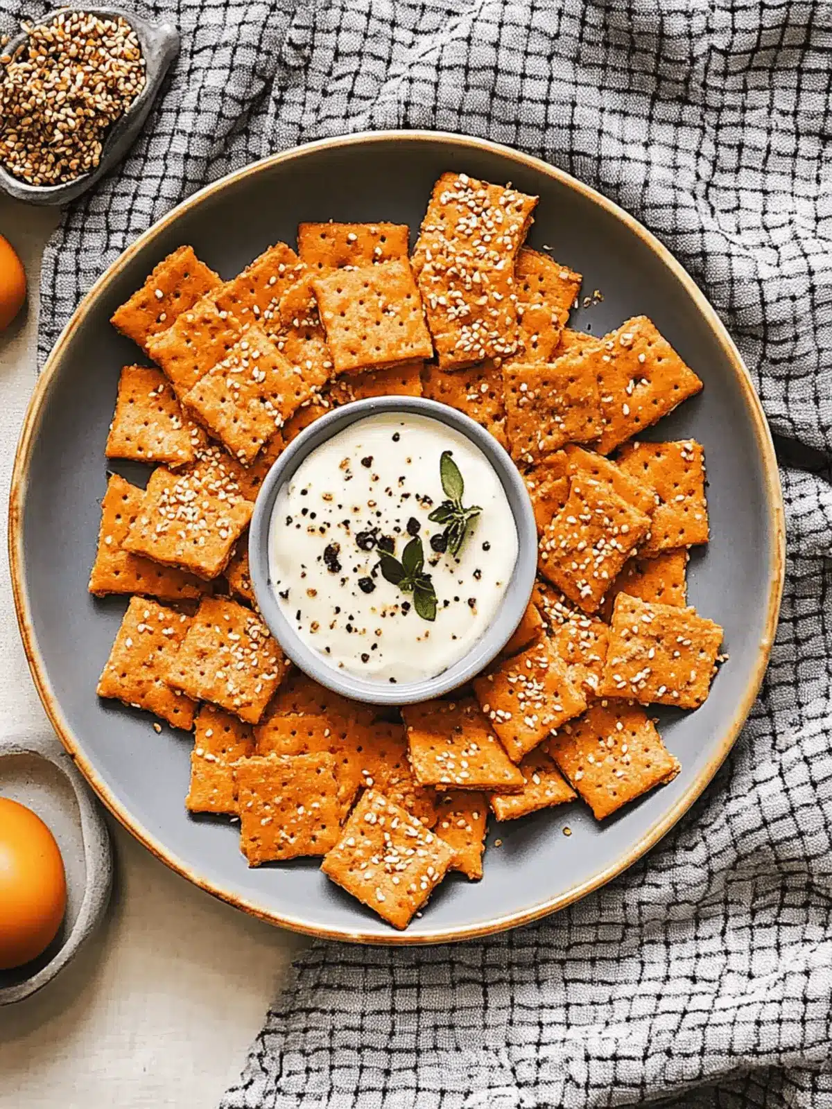 Linsencracker mit Kräutern für gesunden Snackgenuss 2 Linsencracker mit Kräutern