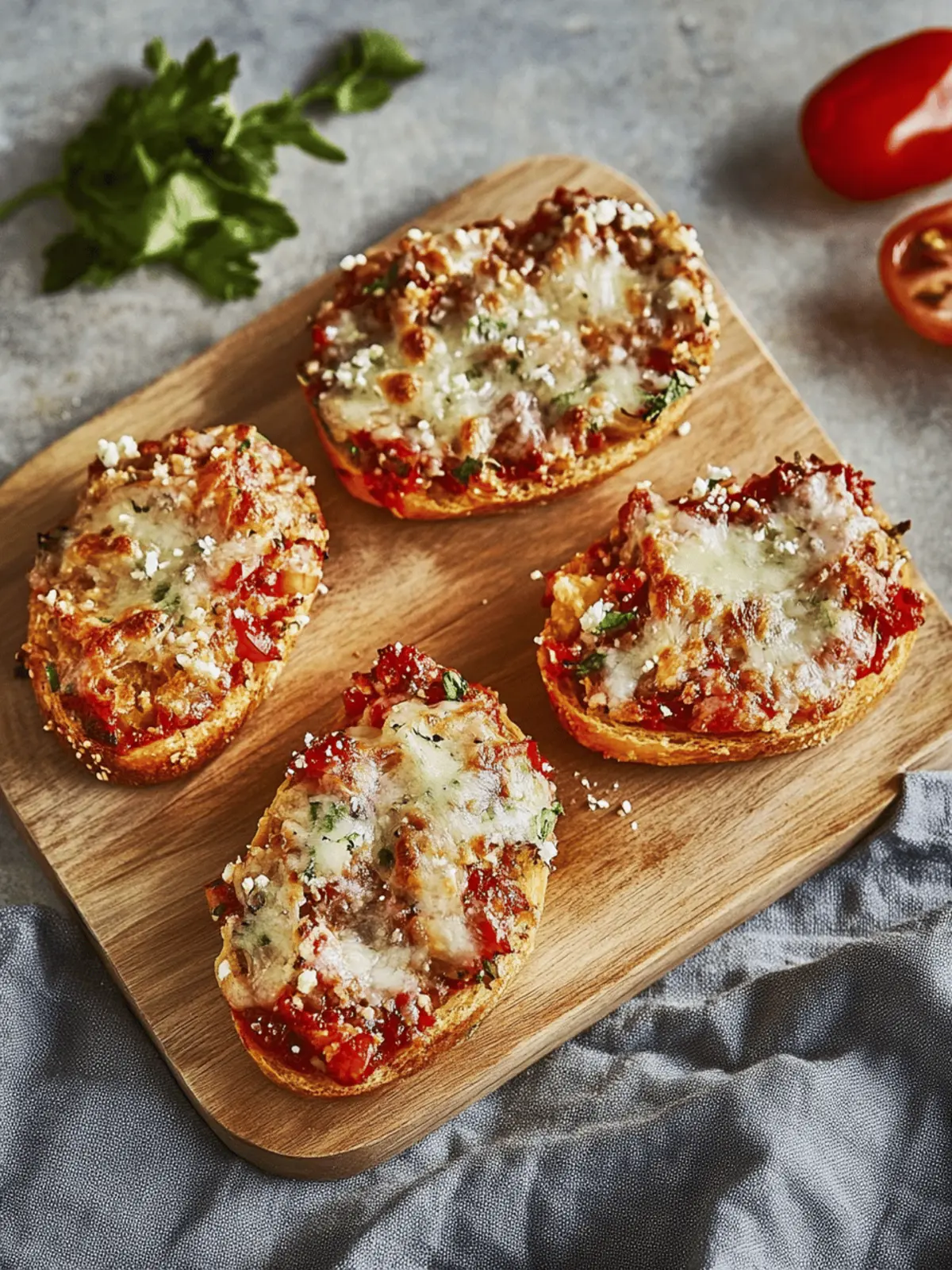 Pizzabrötchen mit Schmand Rezept: Schnell und Lecker 3 Pizzabrötchen mit Schmand Rezept