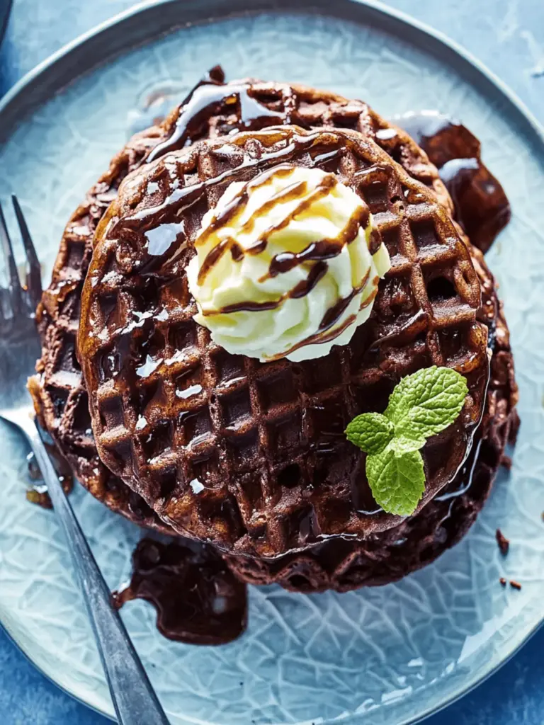 Brownie-Waffeln