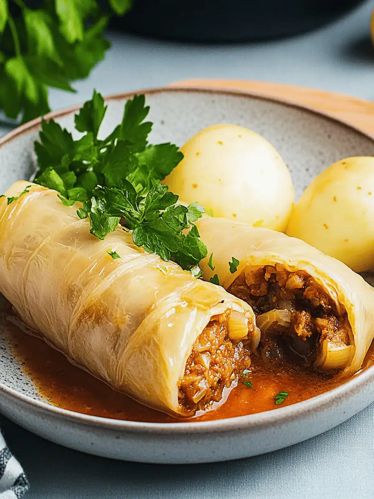 Vegetarische Kohlrouladen für ein gesundes Abendessen 5 Vegetarische Kohlrouladen