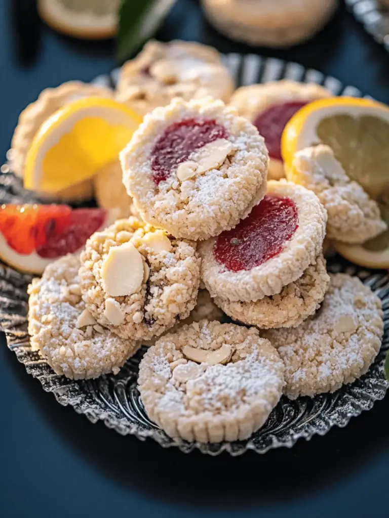 Leckere Streuselplätzchen mit Marmeladenfüllung