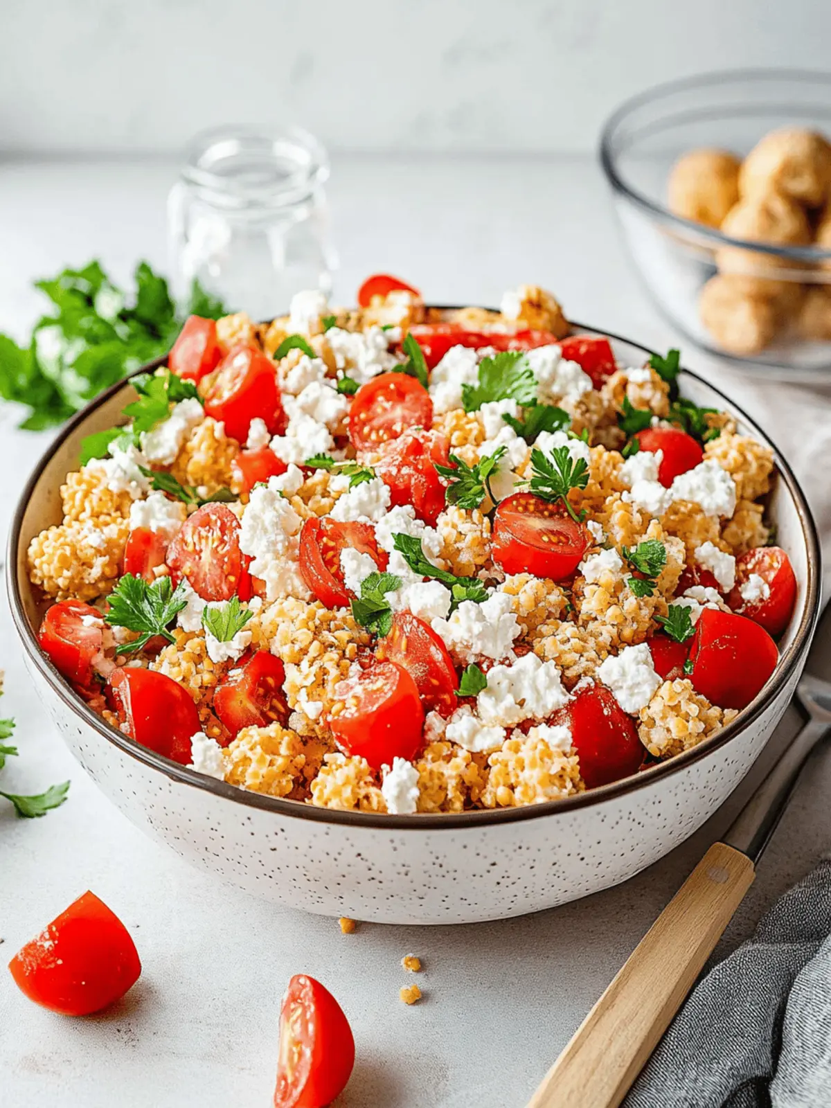 Couscous-Salat mit Feta für gesunde Mahlzeiten 4 Couscous-Salat mit Feta