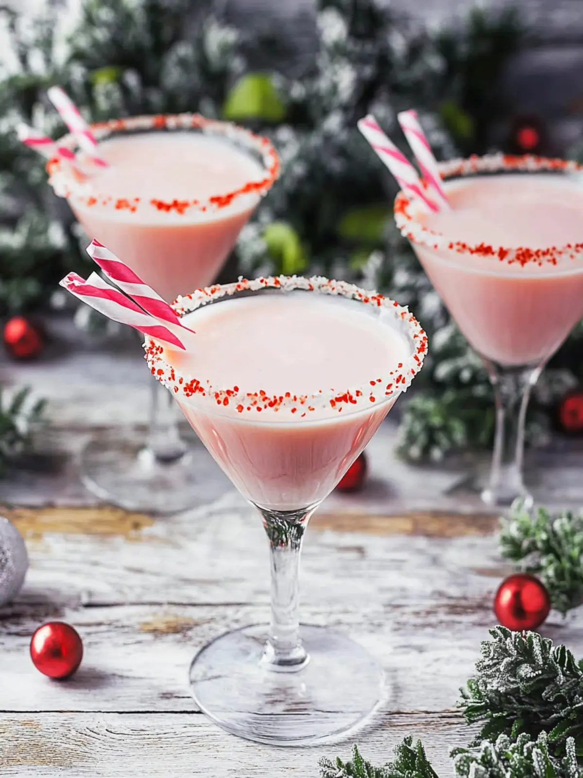 Pfefferminz-Martini – Der festliche Cocktail für die Feiertage 3 Pfefferminz-Martini