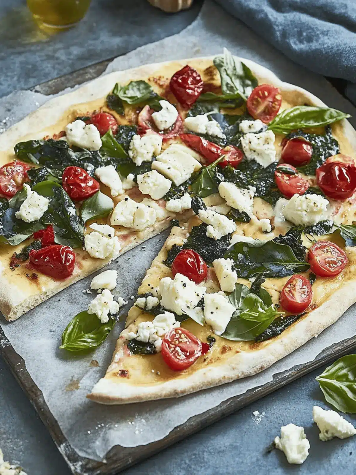 Flammkuchen mit Spinat: Schnelles Genuss-Rezept 2 Flammkuchen mit Spinat