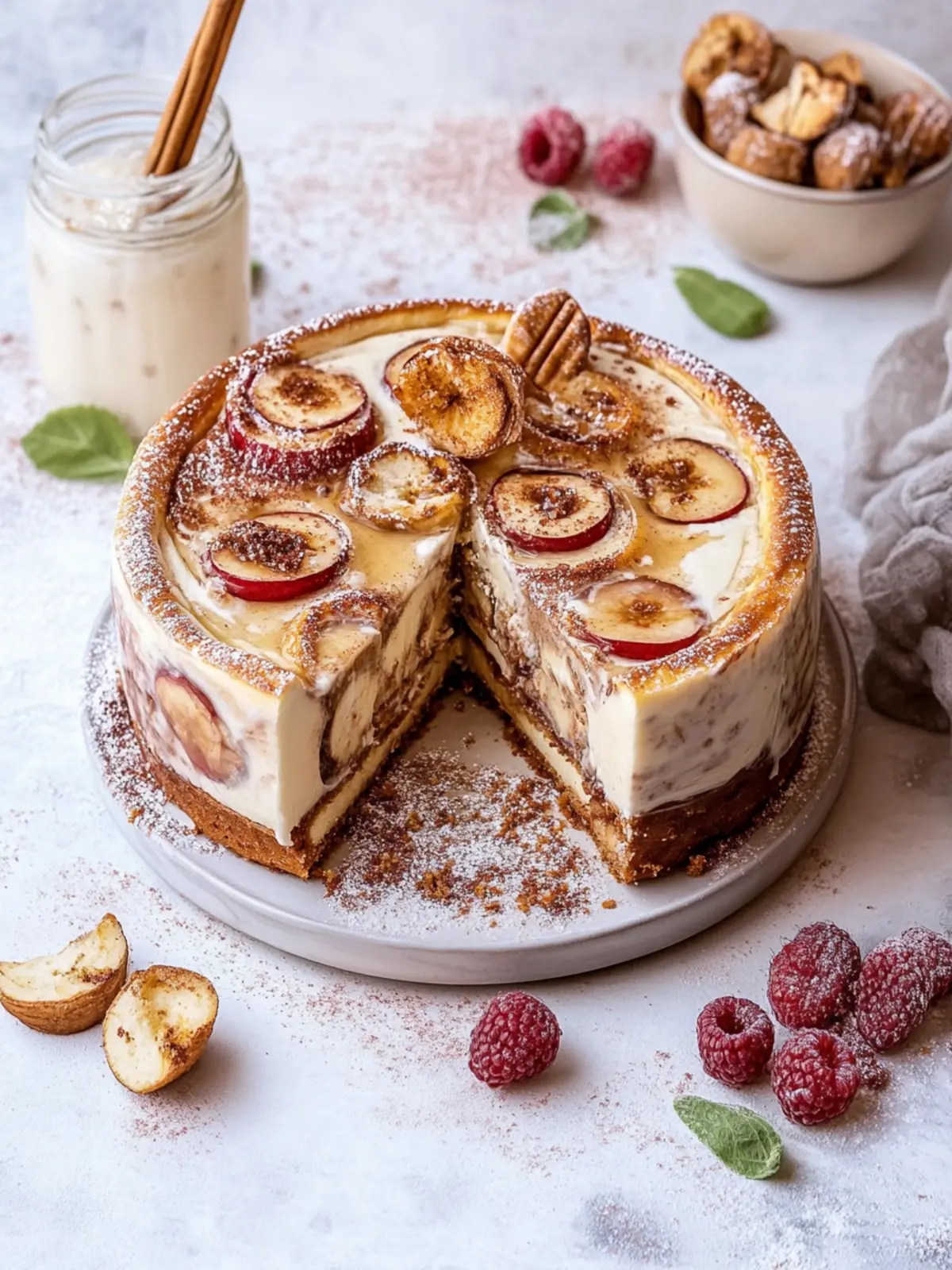 Zimtschnecken-Käsekuchen für Gemütliche Abende 3 Zimtschnecken-Käsekuchen