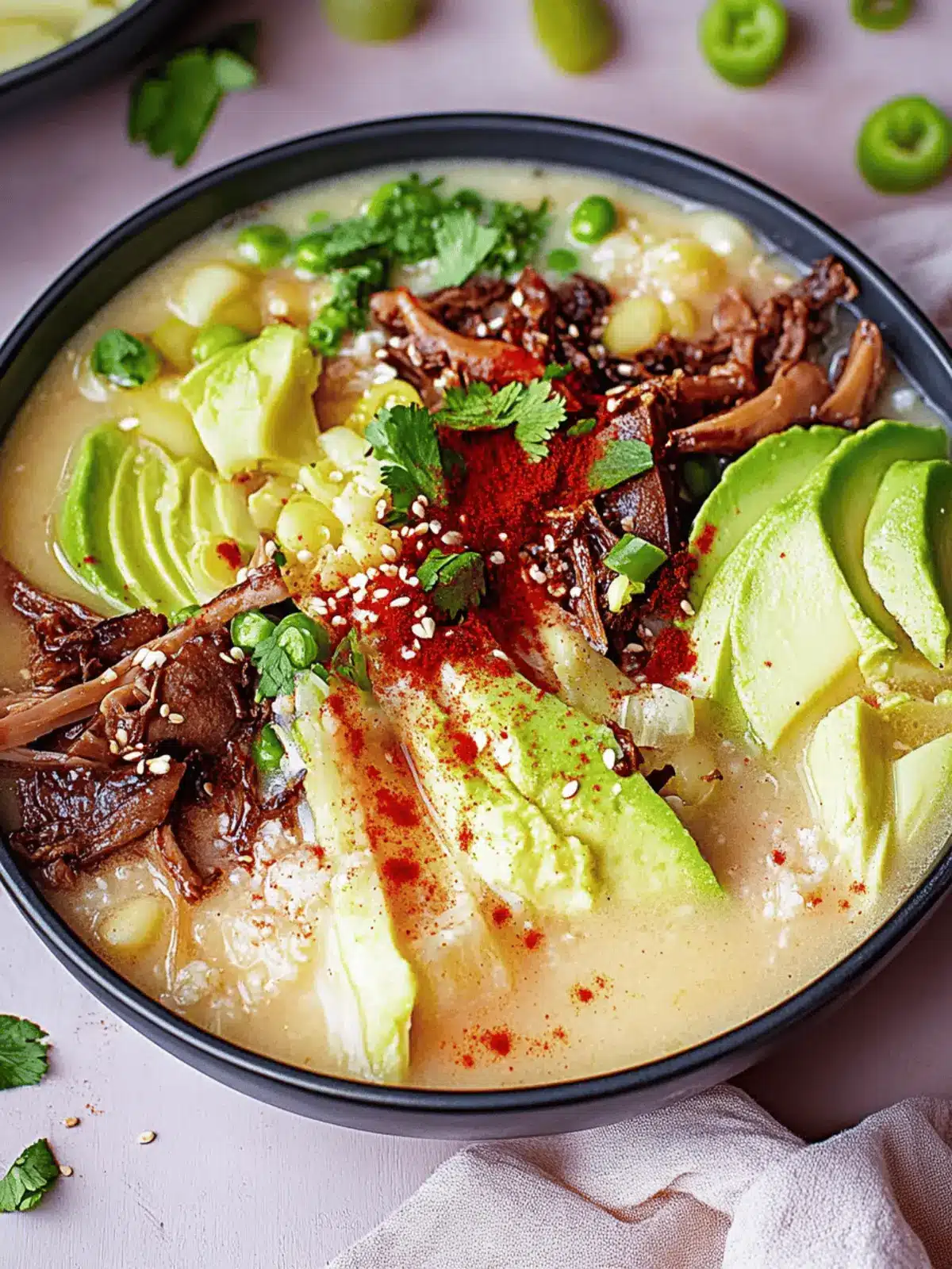 Cremige Ramen mit Erdnuss und Kokos Genuss 4 Cremige Ramen mit Erdnuss und Kokos