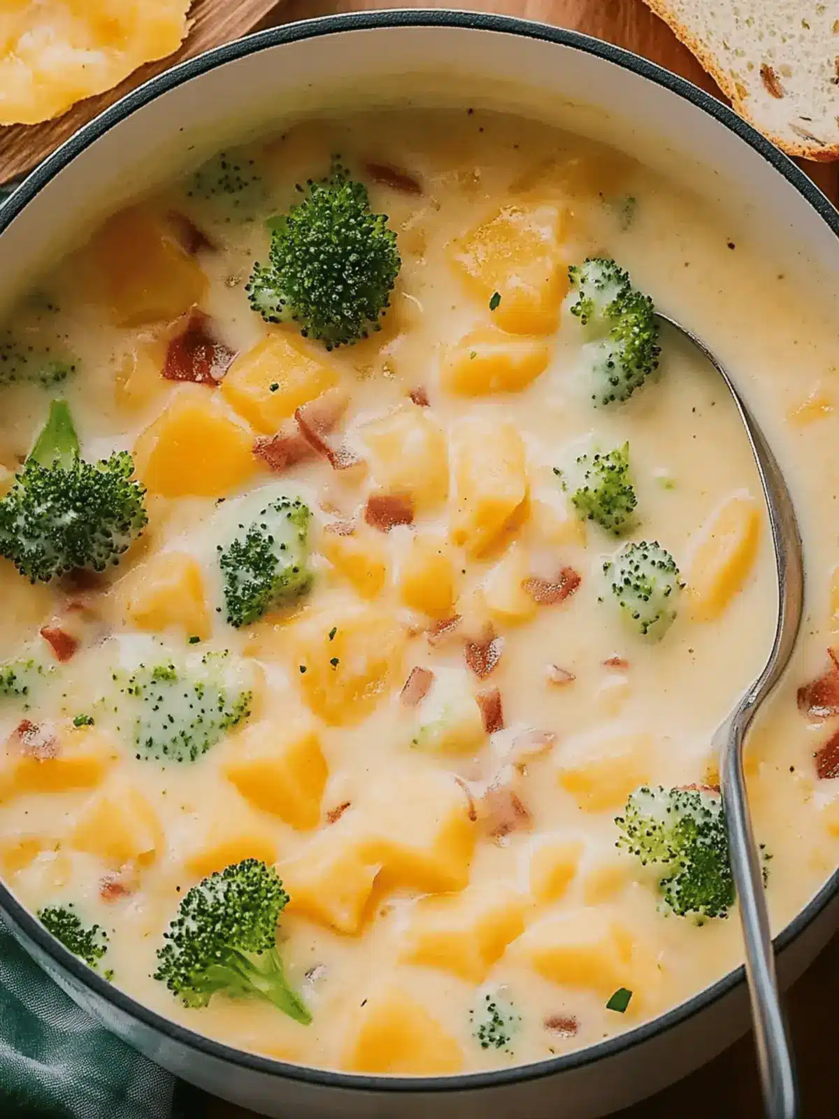 Leckere Brokkolisuppe mit Käse und Kartoffeln genießen 4 Leckere Brokkolisuppe mit Käse und Kartoffeln