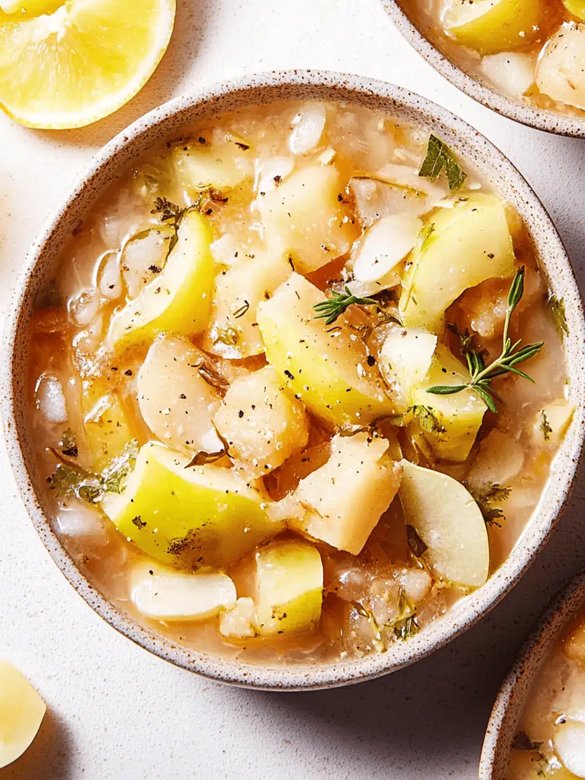 Zitronige weiße Bohnen- und Kartoffelsuppe einfach machen 4 Zitronige weiße Bohnen- und Kartoffelsuppe