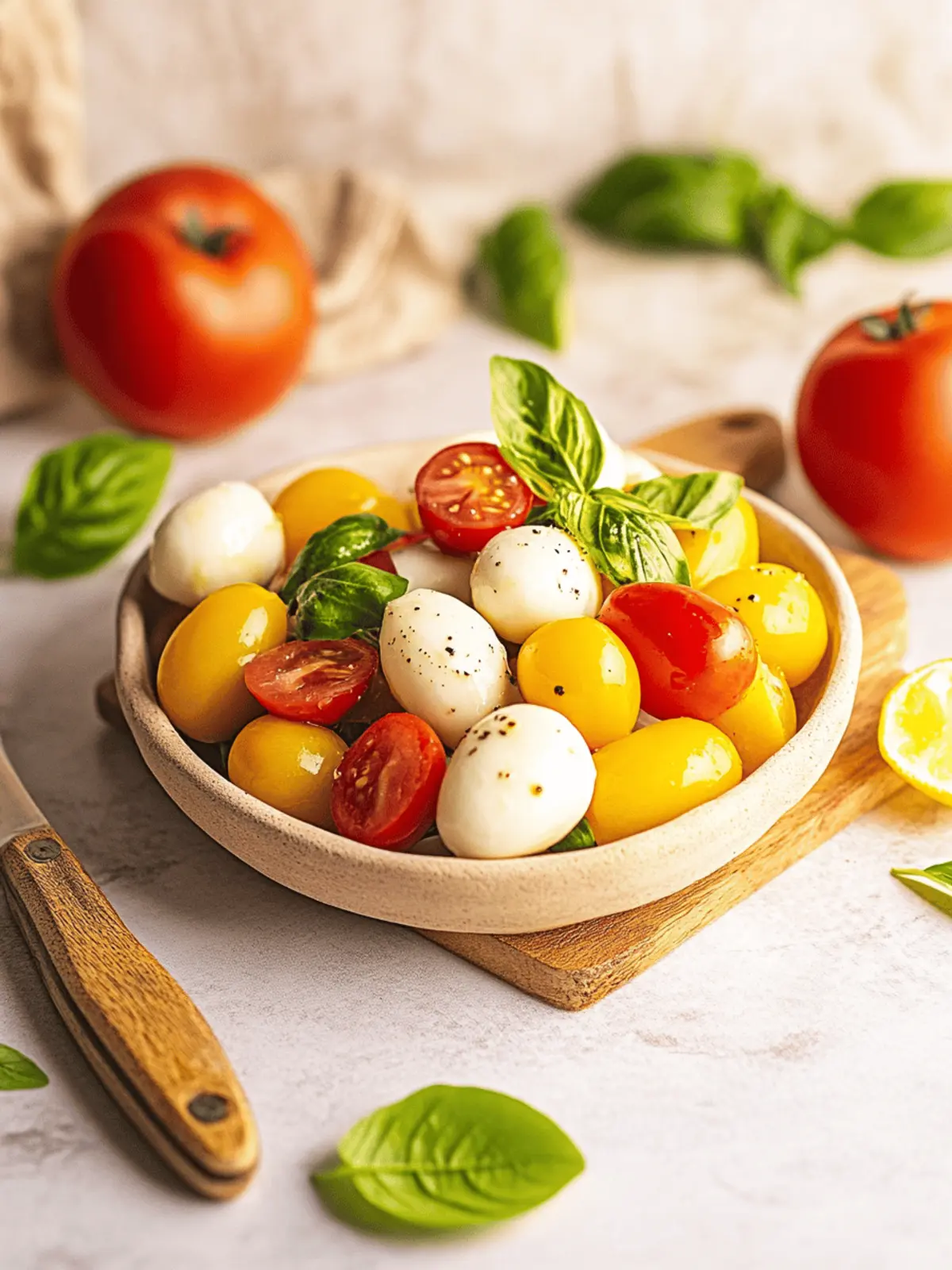 Tomaten Mozzarella Salat – Frisch und einfach zubereitet 3 Tomaten Mozzarella Salat