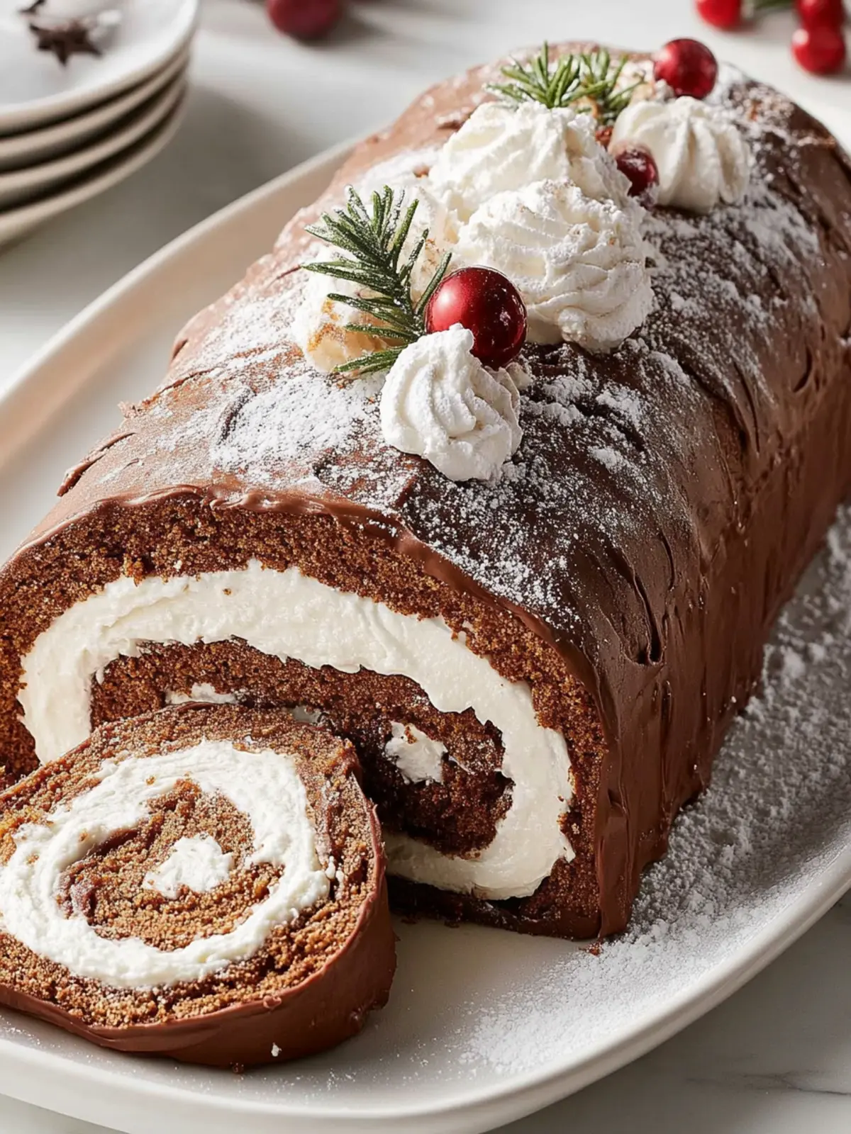 Leckere Yule Log für festliche Feiertage 4 Yule-Log