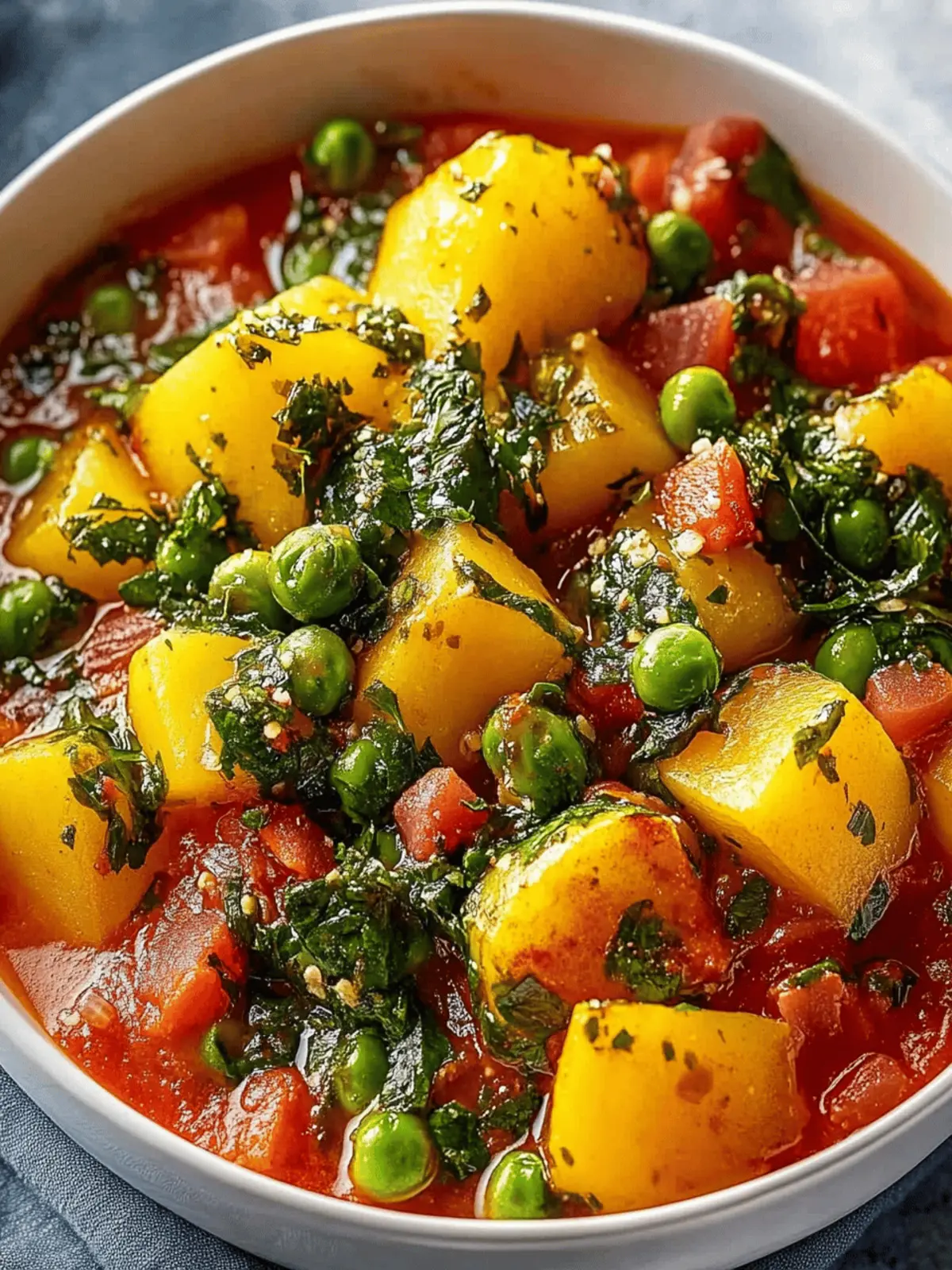 Veganes Kartoffelcurry mit Spinat und Erbsen genießen 2 Veganes Kartoffelcurry Spinat Erbsen