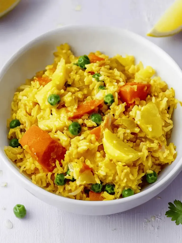 Vegane Reis-Gemüse-Pfanne mit Frischkäse