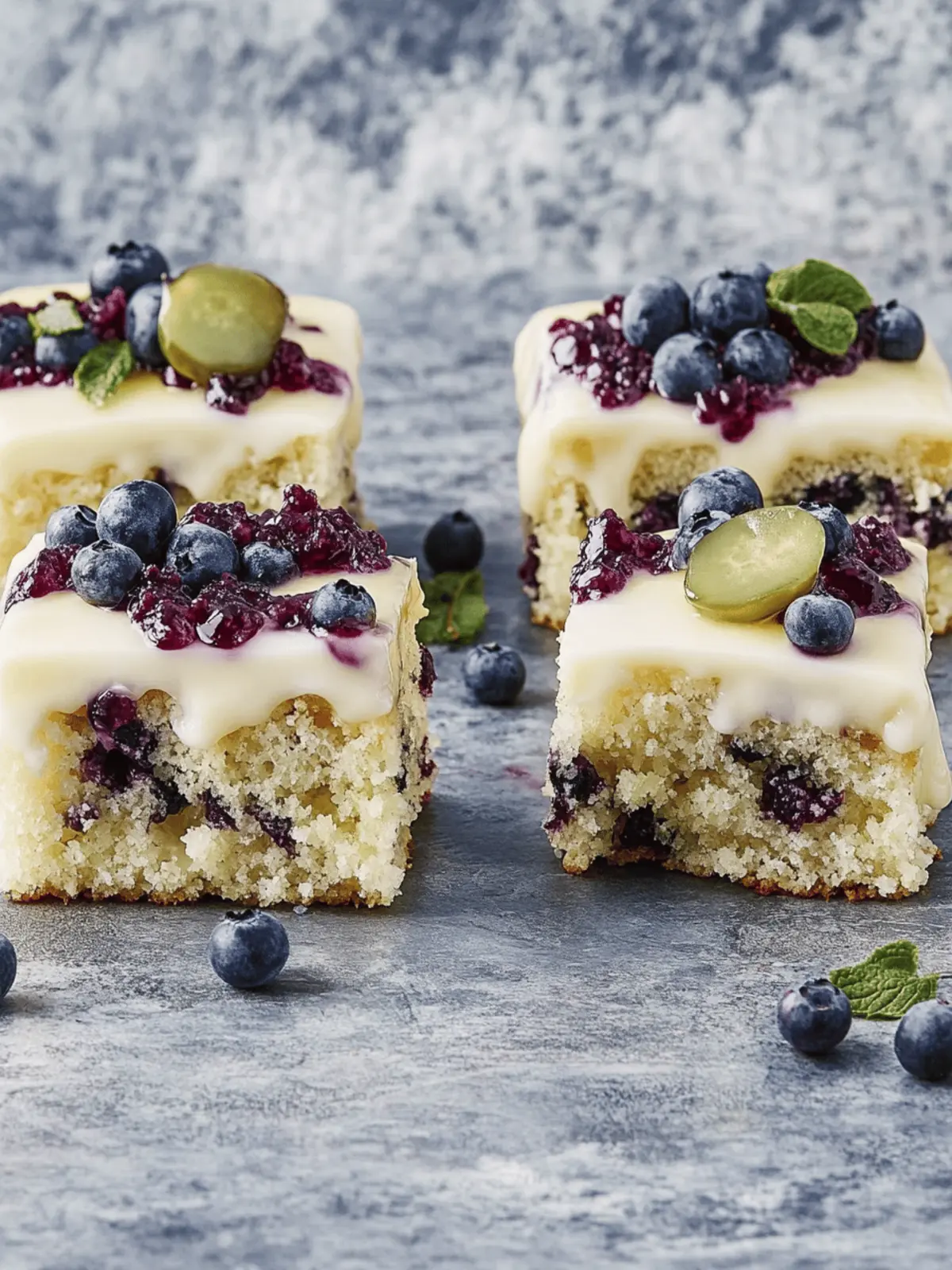 Zitronen-Blaubeer-Poke-Kuchen für den perfekten Frühling 3 Zitronen-Blaubeer-Poke-Kuchen