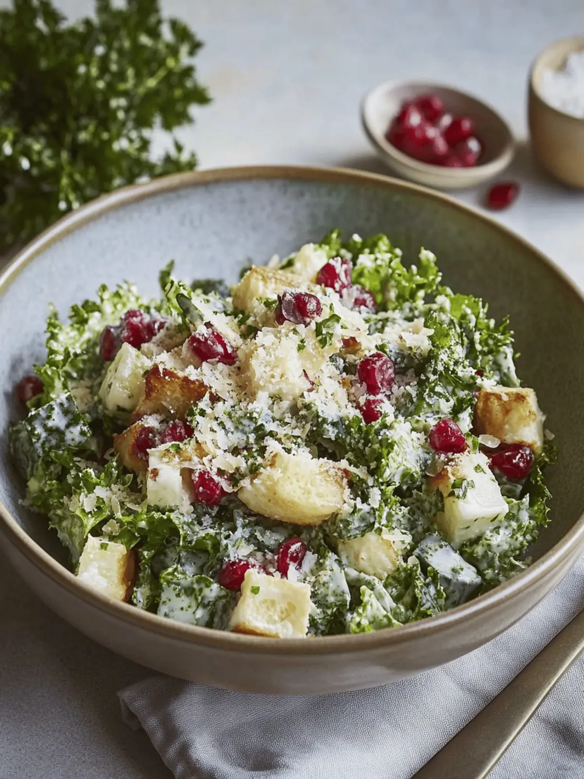 Nussiger Parmesan Houstons Grünkohlsalat für jeden Tag 4 Nussiger Parmesan Houstons Grünkohlsalat