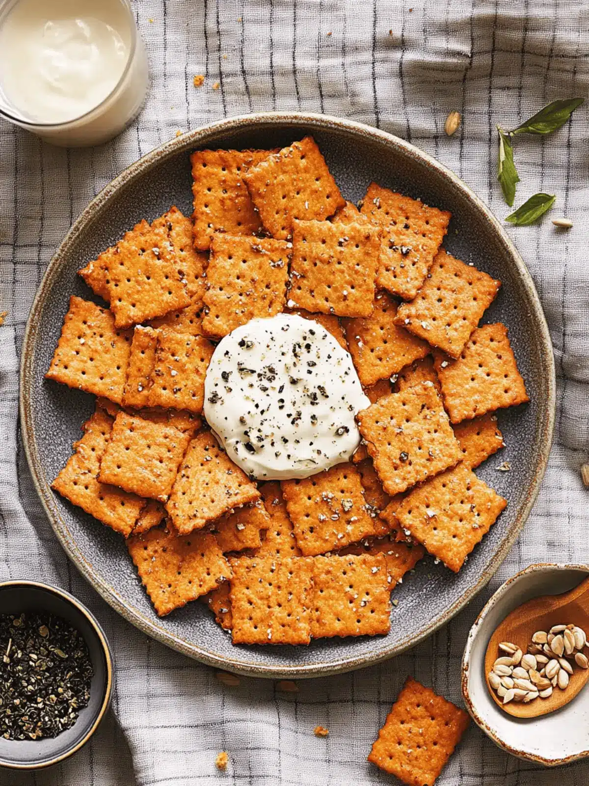 Linsencracker mit Kräutern für gesunden Snackgenuss 3 Linsencracker mit Kräutern