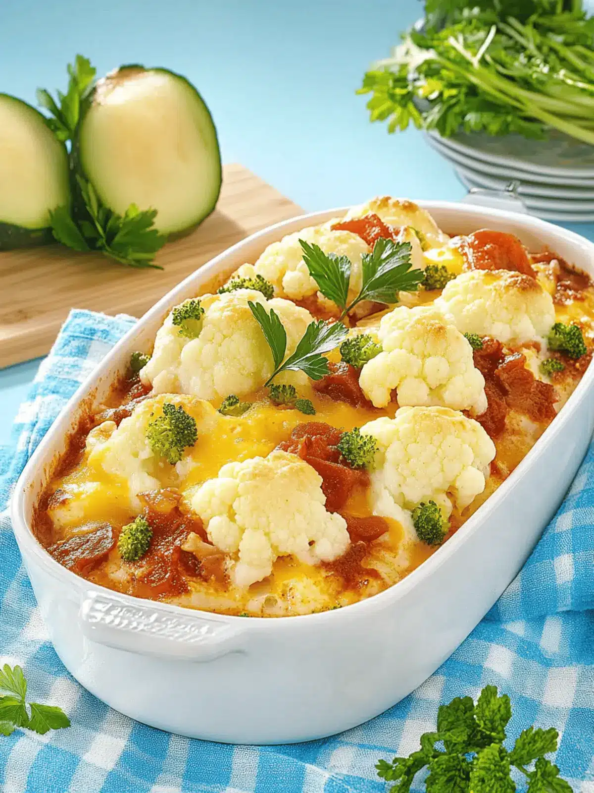 Blumenkohl-Auflauf mit Kartoffeln