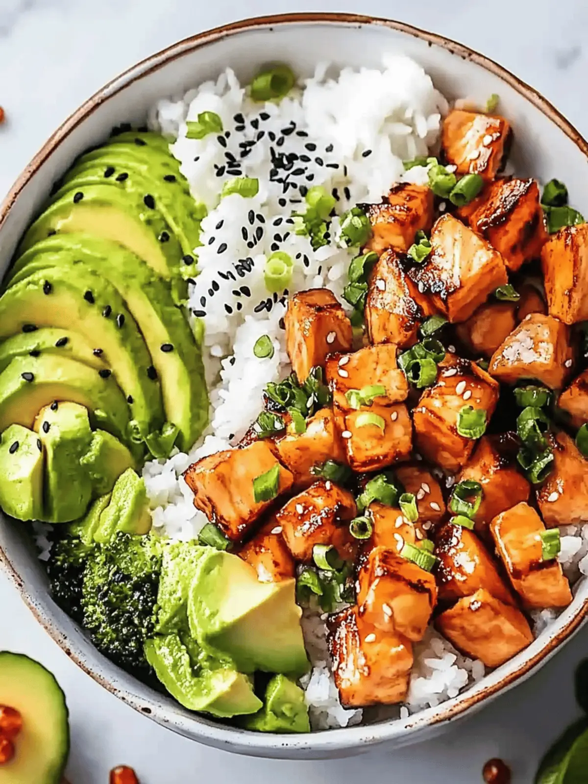 Crispy Sushi-Reis mit Lachs und Avocado genießen 2 Crispy sushi rice with salmon and avocado