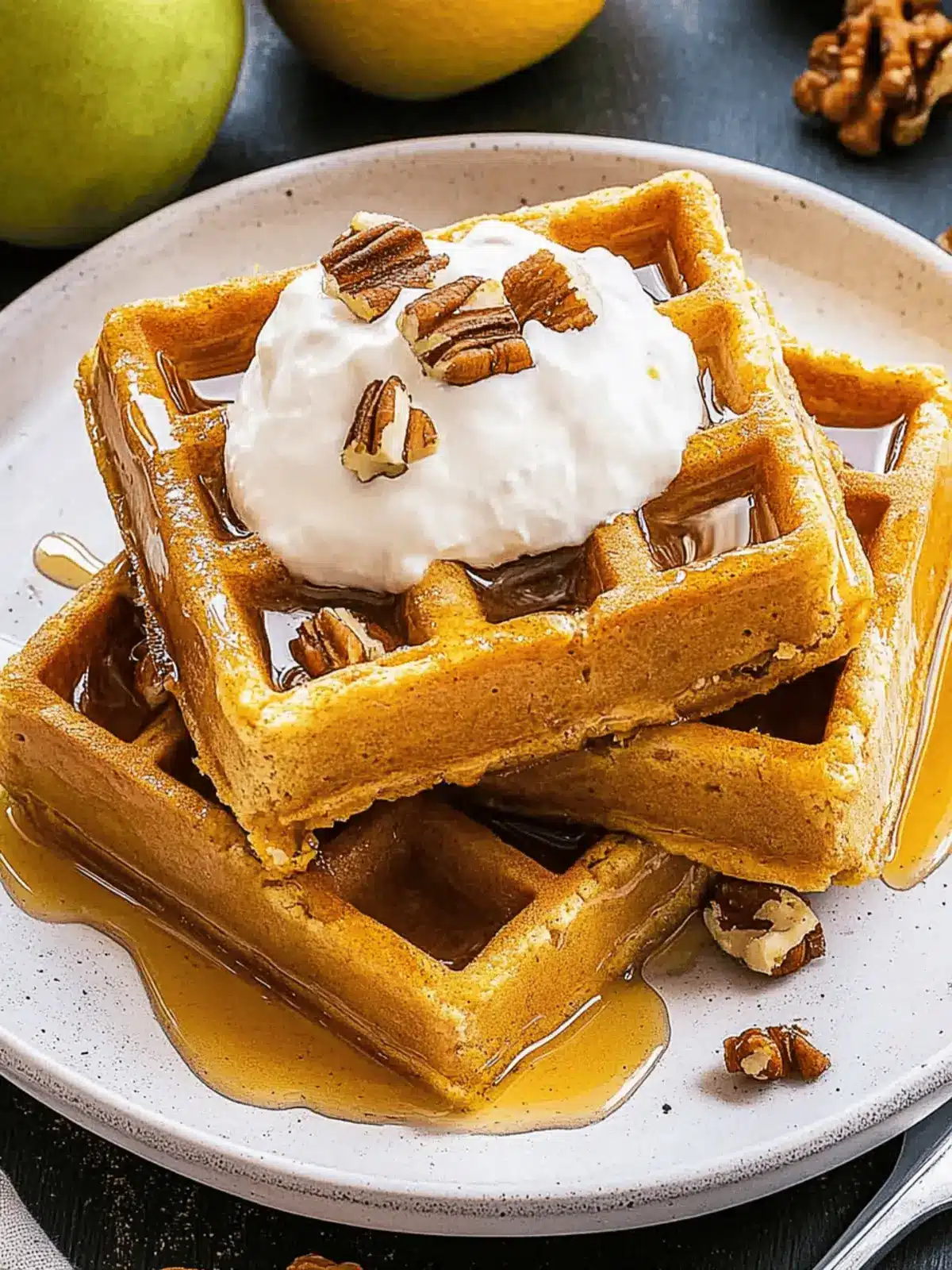 Warme Kürbis Waffeln für gemütliche Herbstfrühstücke 5 Warme Kürbis Waffeln