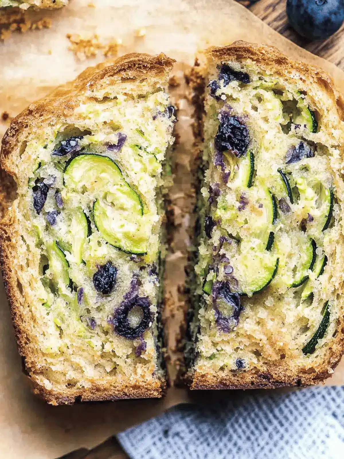 Blaubeer-Zucchini-Brot für den perfekten Snack 3 Blaubeer-Zucchini-Brot