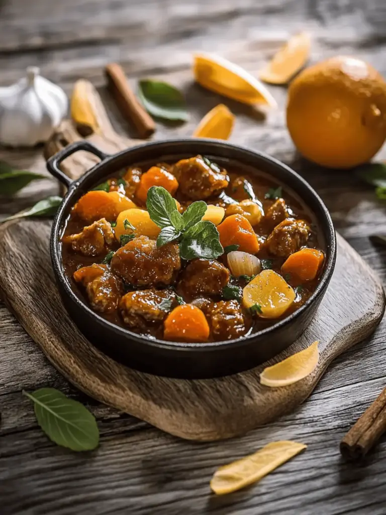 Toskanischer Rinderschmortopf mit Rotwein und Pfeffer