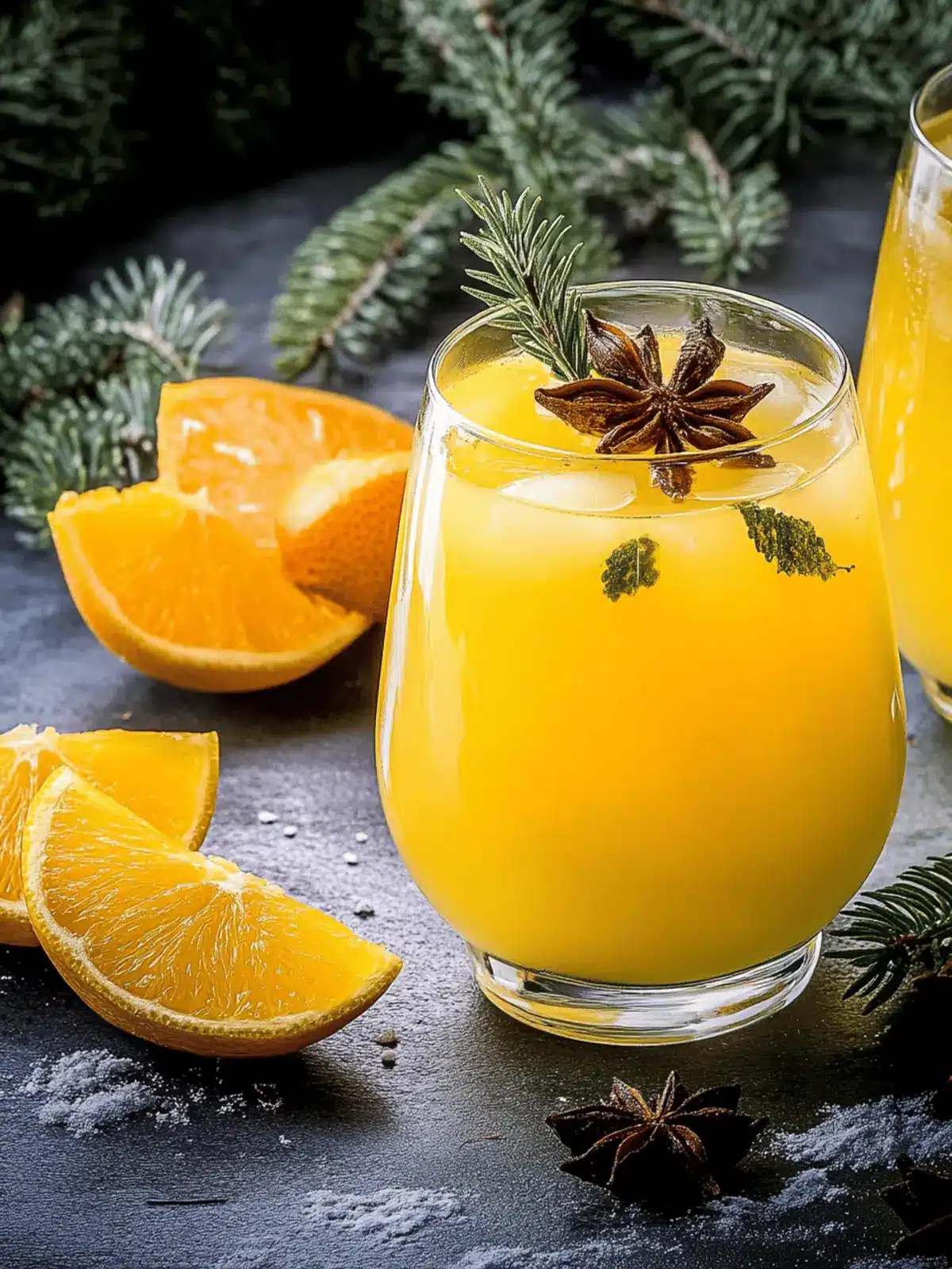 Fruchtiger Weihnachtsaperitif Orange Noel