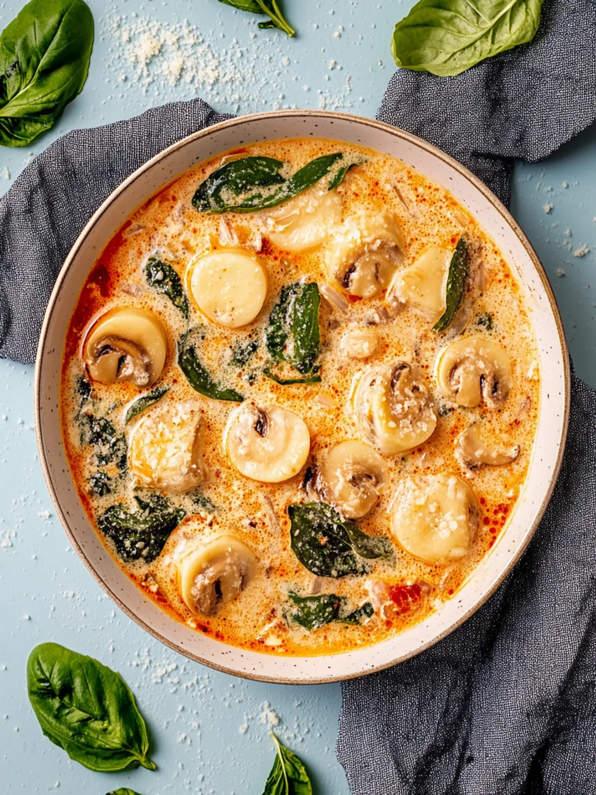 Schmortopf Tomaten Basilikum Tortellini Suppe