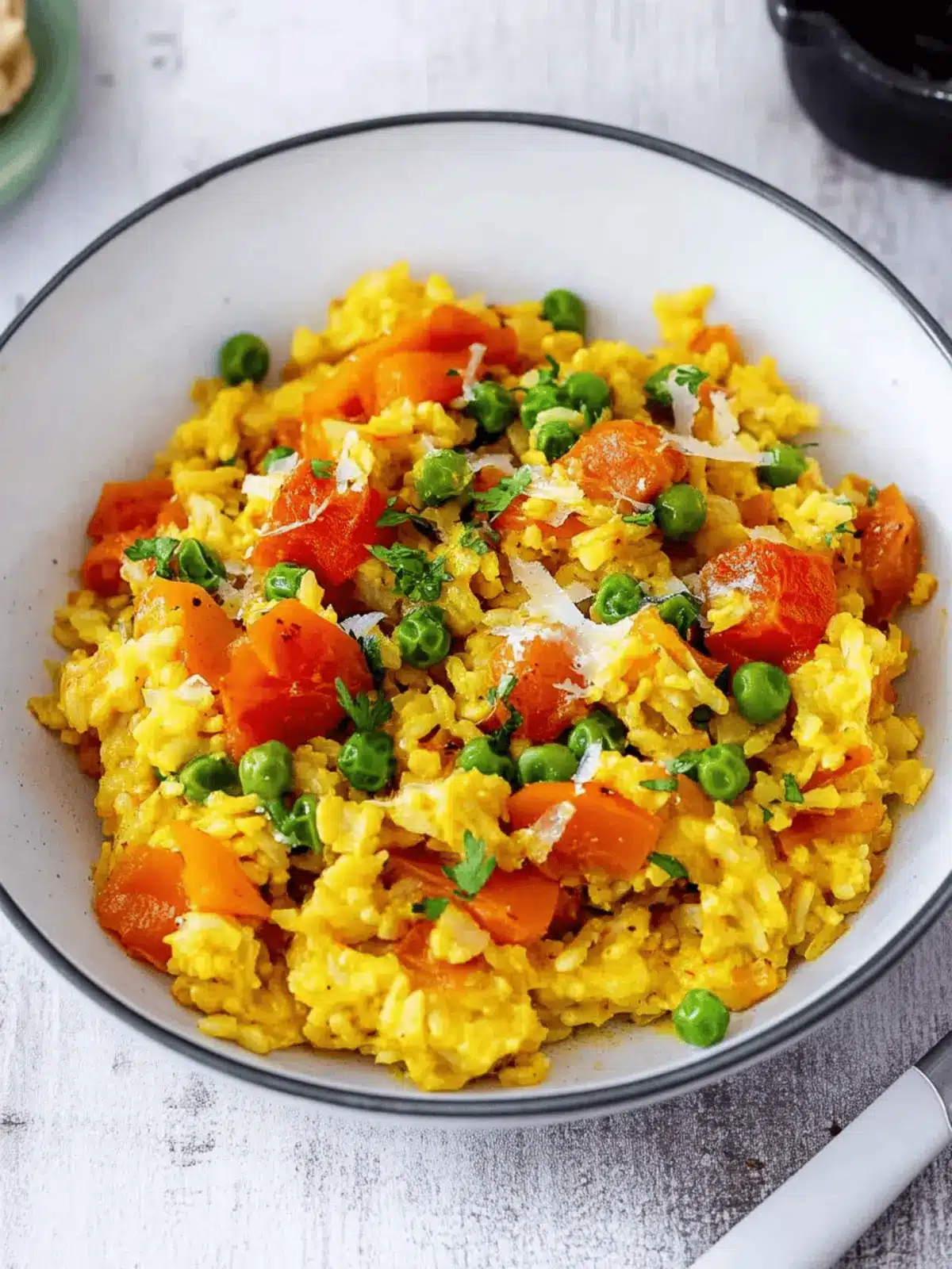 Vegane Reis-Gemüse-Pfanne mit Frischkäse genießen 4 Vegane Reis-Gemüse-Pfanne mit Frischkäse