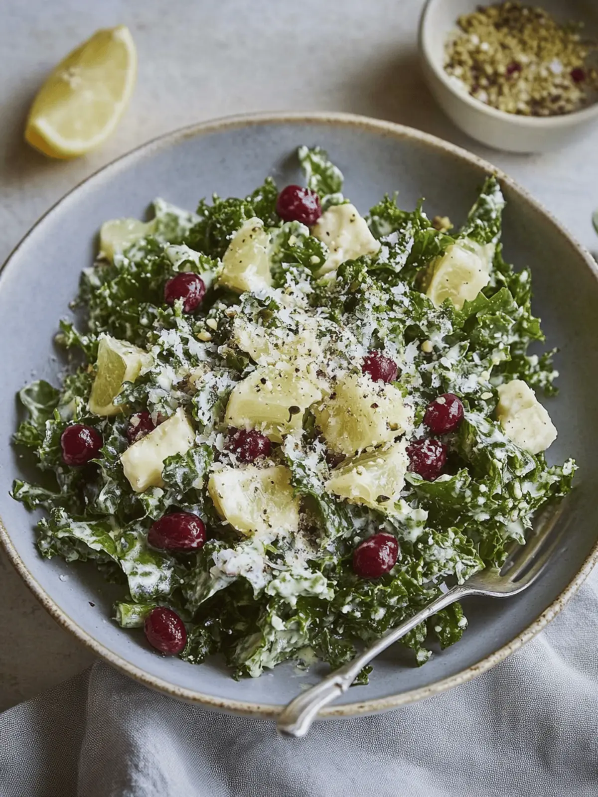 Nussiger Parmesan Houstons Grünkohlsalat für jeden Tag 5 Nussiger Parmesan Houstons Grünkohlsalat