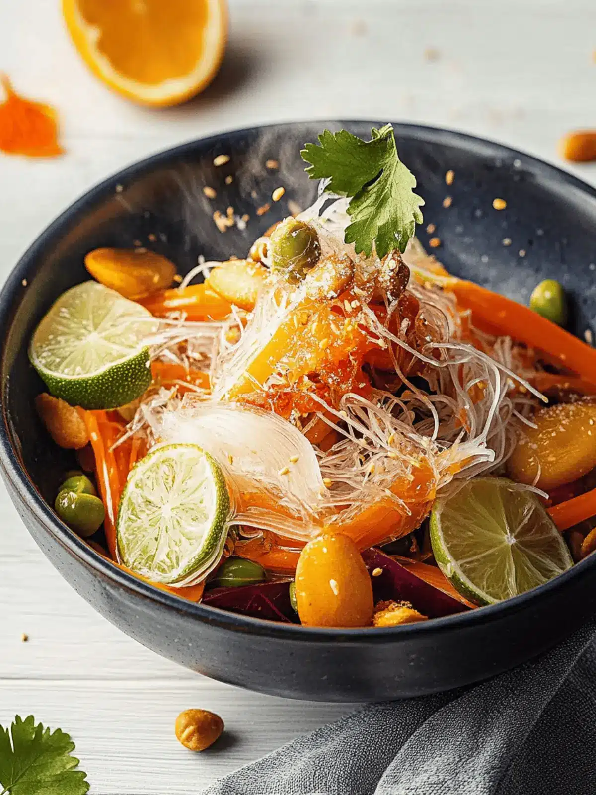 Farbenfroher Glasnudelsalat: Frisch und gesund genießen 5 Farbenfroher Glasnudelsalat