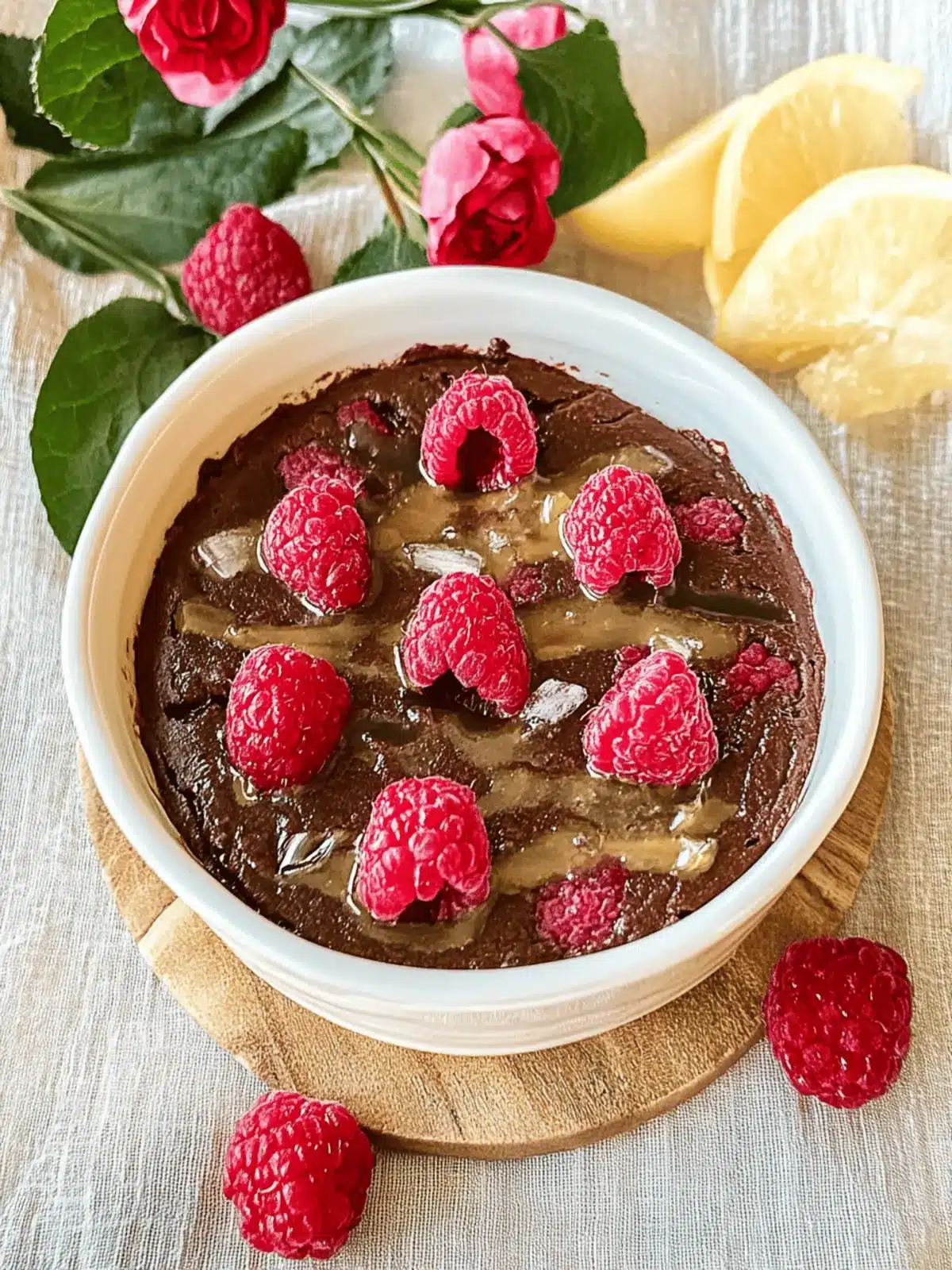 Vegane gebackene Haferflocken mit Himbeeren genießen 2 Vegane gebackene Haferflocken mit Himbeeren