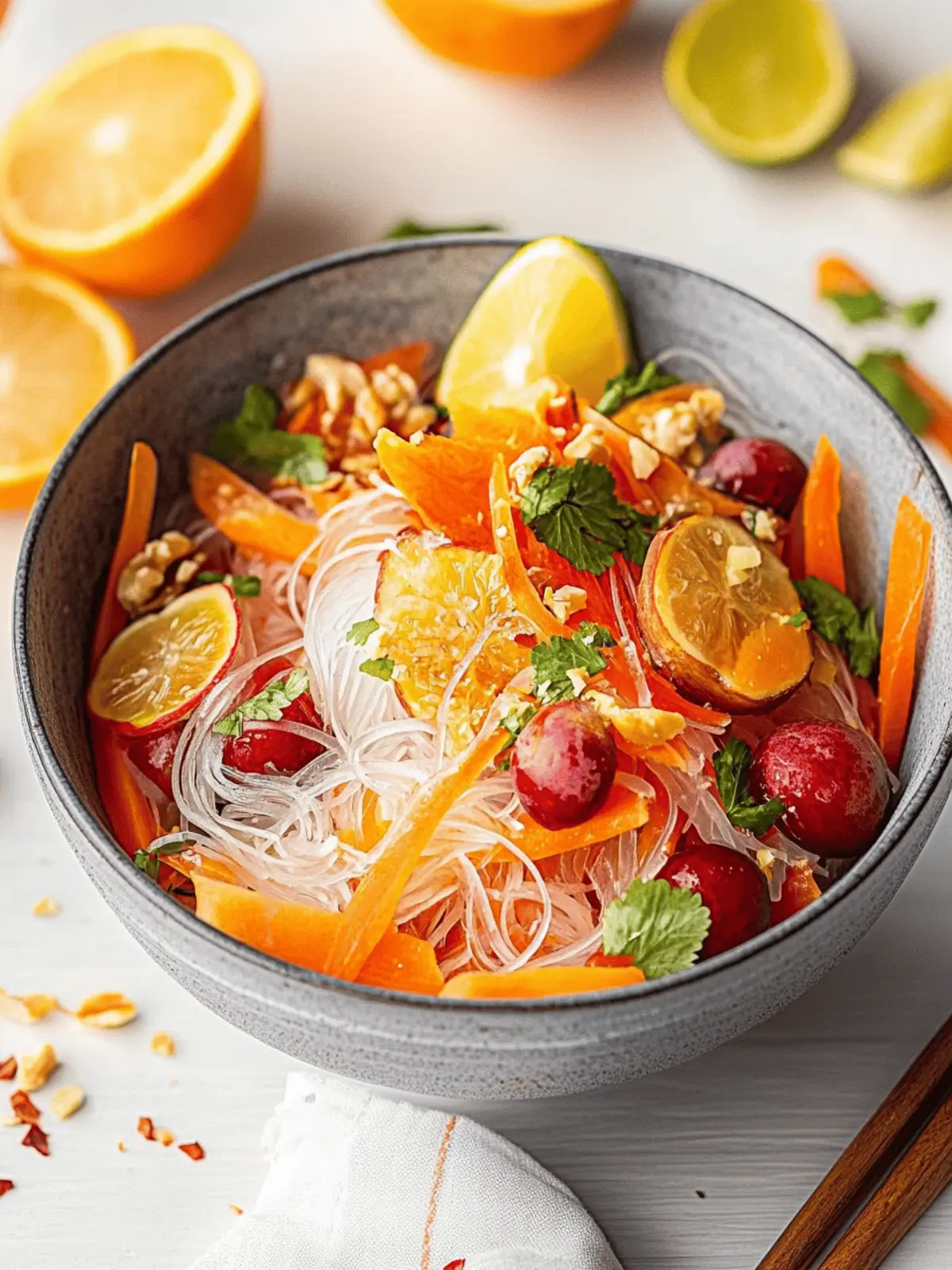 Farbenfroher Glasnudelsalat: Frisch und gesund genießen 2 Farbenfroher Glasnudelsalat
